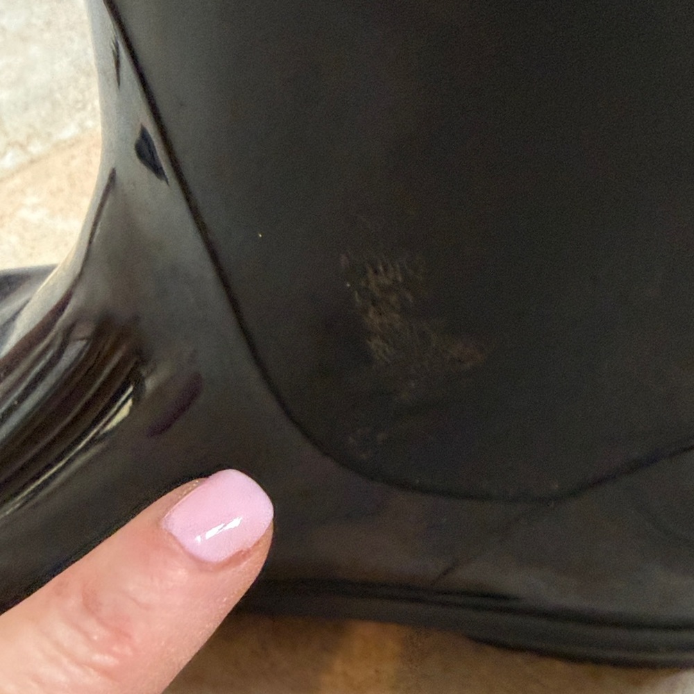 UGG Glossy Black Knee-High Rain Boots - Picture 6 of 7